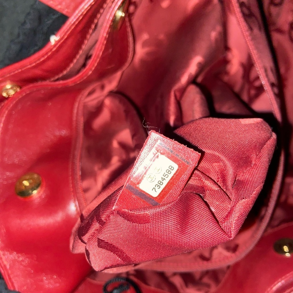 CHANEL Wild Stitch Burgundy Tote Bag 1/1 rare find UNI Vintage​​​ - Picture 7 of 7